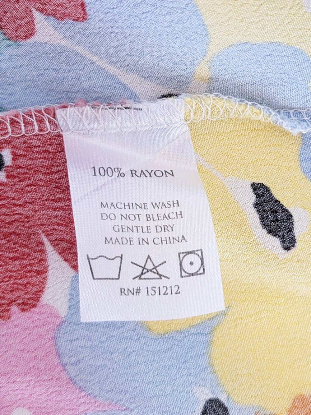Michelle McDowell Rayon Multi-Color Blouse - Picture 8 of 10